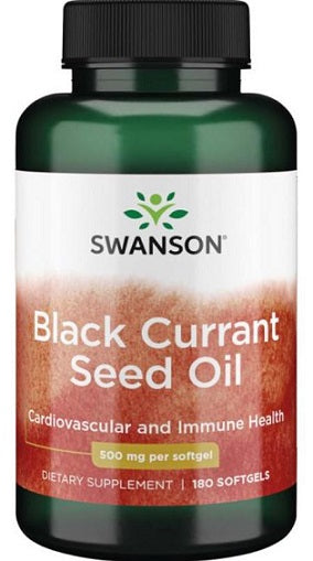 Swanson juodųjų serbentų sėklų aliejus, 500 mg – 180 kapsulių