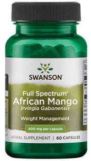 Swanson plataus spektro afrikinių mangų (Irvingia gabonensis) milteliai, 400 mg – 60 kapsulių