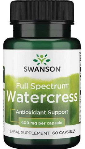 Swanson plataus spektro vandens kressų, 400 mg – 60 kapsulių