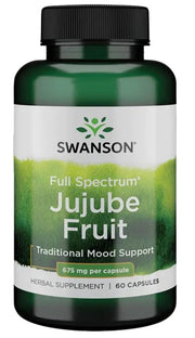 Swanson plataus spektro jujubų vaisių ekstraktas, 675 mg – 60 kapsulių