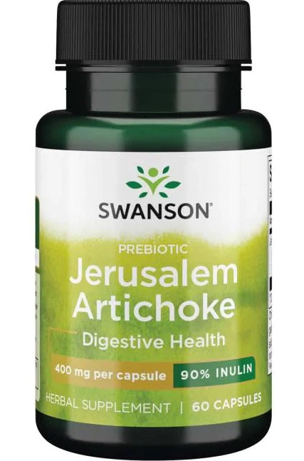 Swanson prebiotikas – topinambai, 400 mg – 60 kapsulių