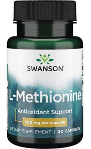 Swanson L - metioninas, 500 mg – 30 kapsulių