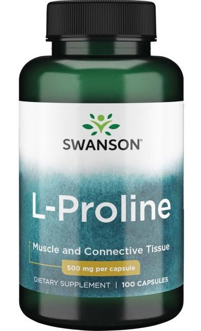 Swanson L - prolinas, 500 mg – 100 kapsulių