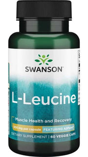 Swanson AjiPure L - leucinas, 500 mg – 60 kapsulių