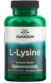 Swanson AjiPure L - lizinas, 500 mg – 90 kapsulių