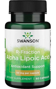 Swanson R - frakcija alfa lipoinė rūgštis, 50 mg – 60 kapsulių