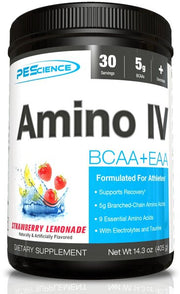 PEScience Amino IV, braškių limonadas - 405 g
