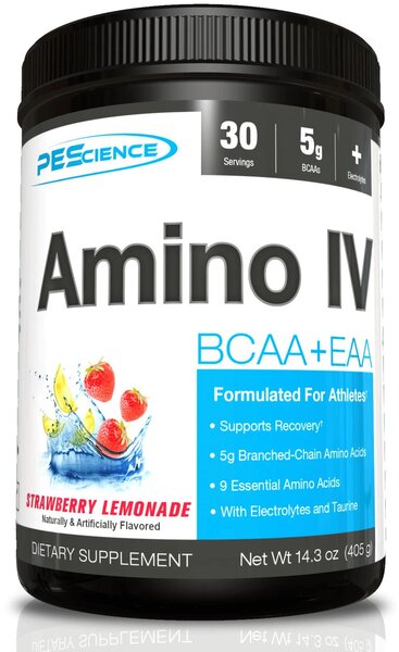 PEScience Amino IV, braškių limonadas - 405 g