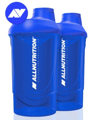 Allnutrition plaktuvė su 2 logotipais, stulbinančiai mėlyna – 600 ml.