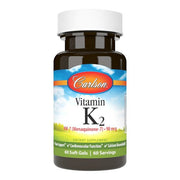 Carlson Labs vitaminas K2 MK - 7, 90mcg - 60 kapsulių