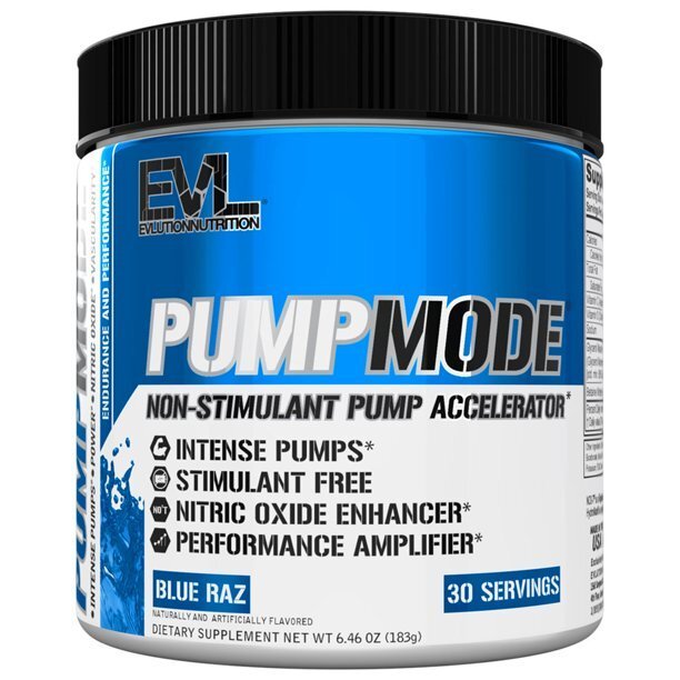 EVLution Nutrition PumpMode milteliai, mėlynos spalvos – 183 g