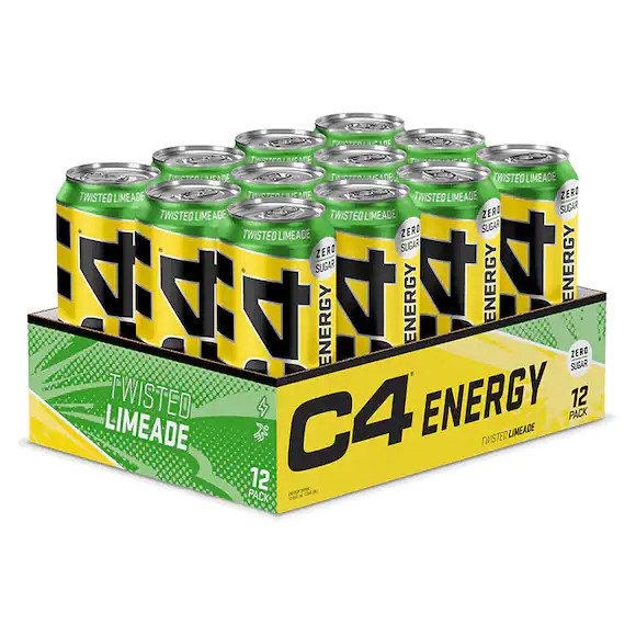 Cellucor C4 sprogstamasis energinis gėrimas, susuktas laimo skonis – 12 x 500 ml.