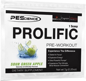 PEScience produktyvus, rūgštus žalias obuolys - 7 g (1 porcija)