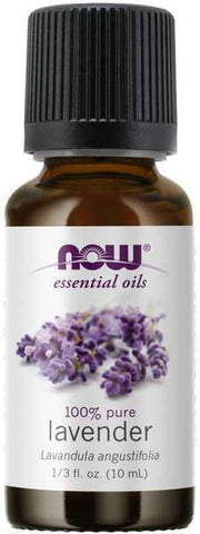 NOW Foods eterinis aliejus, levandų aliejus 100 % grynumo – 10 ml.