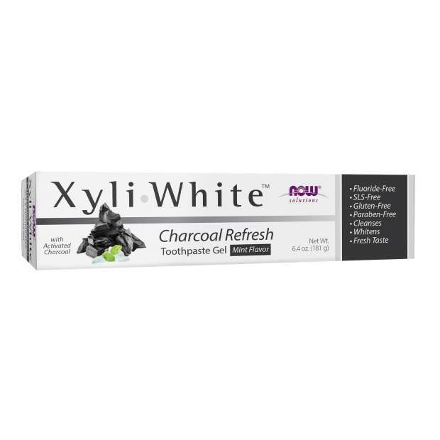 NOW Foods XyliWhite, gaivinanti dantų pasta su anglies prieskoniu, 181 g