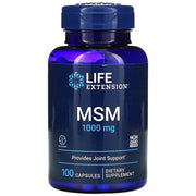 Life Extension MSM, 1000 mg - 100 kapsulių