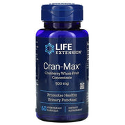 Life Extension Cran - Max spanguolių vaisių koncentratas, 500 mg – 60 kapsulių