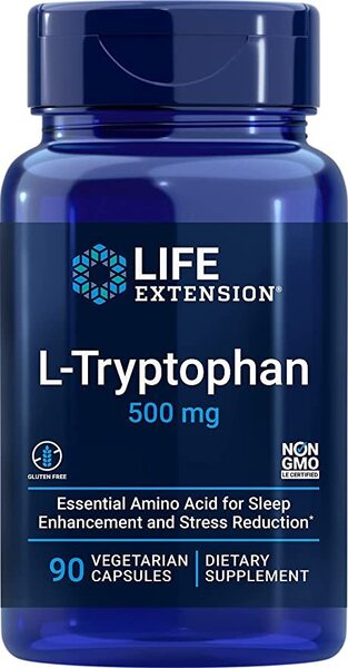Life Extension L - triptofanas, 500 mg - 90 kapsulių