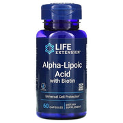 Life Extension Alpha Lipoic Acid Biotin 60 Caps – 60 kapsulių