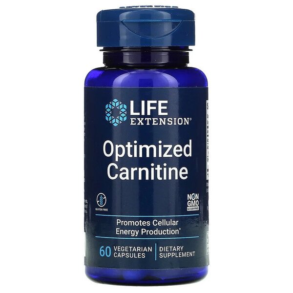 Life Extension Optimized Carnitine 60 Caps – 60 kapsulių