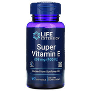 Life Extension Super vitaminas E, 268 mg – 90 kapsulių