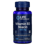 Life Extension vitaminas B3 niacinas, 500 mg - 100 kapsulių
