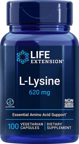 Life Extension L - lizinas, 620 mg - 100 kapsulių