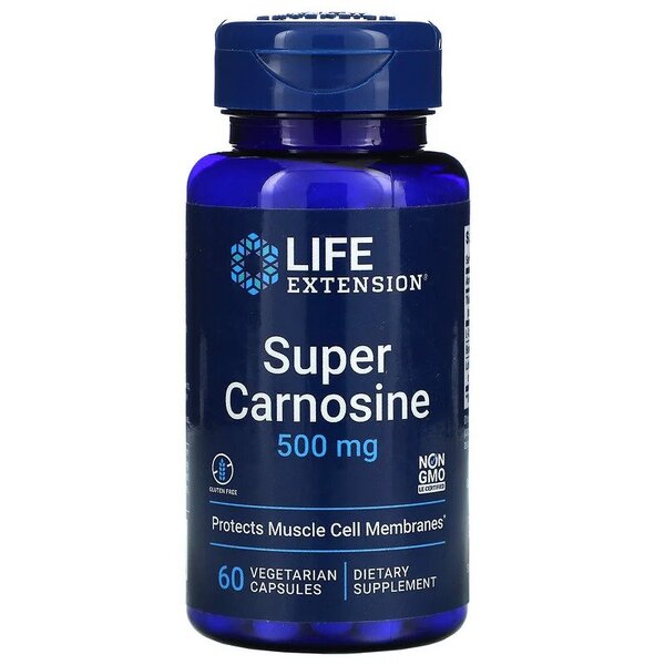 Life Extension Super Carnosine, 500 mg – 60 kapsulių