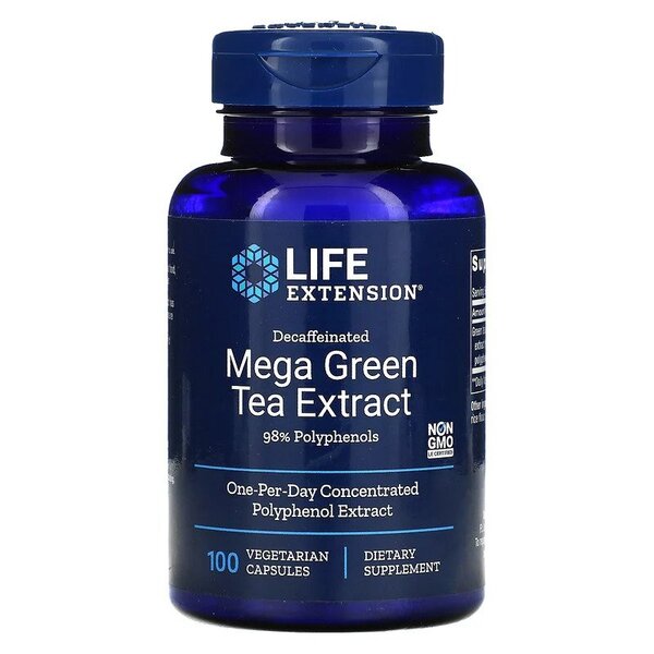 Life Extension Mega žaliosios arbatos ekstraktas – 100 kapsulių