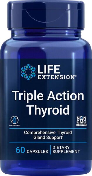 Life Extension Triple Action Thyroid 60 Caps – 60 kapsulių