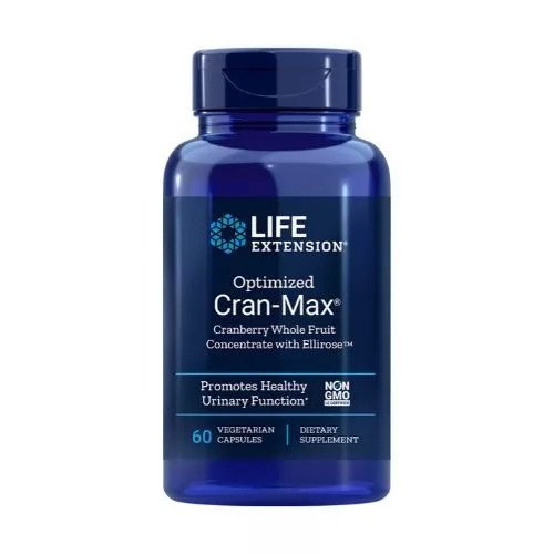 Life Extension Cran - Max optimizuotas – 60 kapsulių