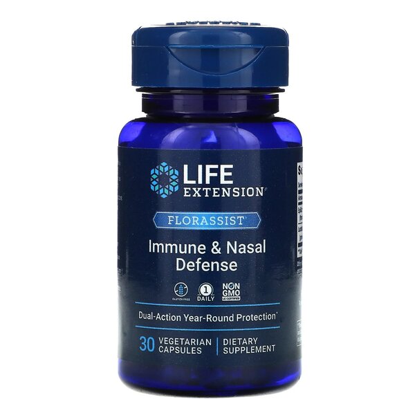 Life Extension Florassist imuninei ir nosies gynybai – 30 kapsulių