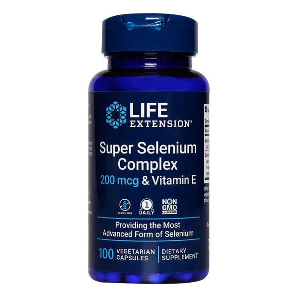 Life Extension super seleno kompleksas ir vitaminas E – 100 kapsulių