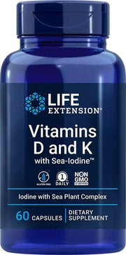 Life Extension Vitamins D K Sea Iodine 60 Caps – 60 kapsulių