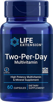 Life Extension du per dieną, multivitaminai - 60 kapsulių
