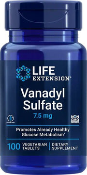 Life Extension vanadilio sulfatas, 7,5 mg - 100 vegetariškų tablečių