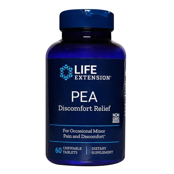 Life Extension PEA diskomforto malšinimas – 60 kramtomųjų tablečių