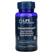 Life Extension PalmettoGuard sabalpalmės/dilgėlių šaknų kapsulės su beta - sitosteroliu – 60 kapsulių