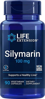 Life Extension silimarinas, 100 mg - 90 kapsulių