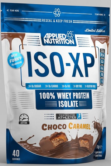 Applied Nutrition ISO - XP, šokoladinis karamelės skonio maistas – 1000 g