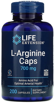 Life Extension L - arginino kapsulės, 700 mg – 200 kapsulių