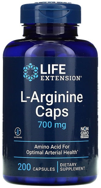 Life Extension L - arginino kapsulės, 700 mg – 200 kapsulių