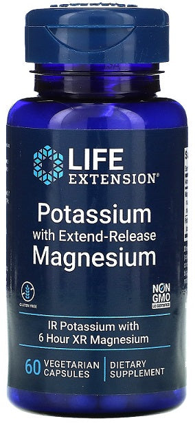 Life Extension Potassium Extend Release Magnesium 60 – 60 kapsulių