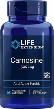 Life Extension karnozinas, 500 mg - 60 kapsulių
