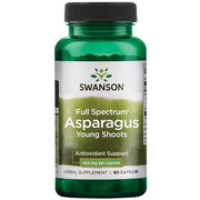 Swanson pilno spektro šparagų jauni ūgliai, 400 mg – 60 kapsulių