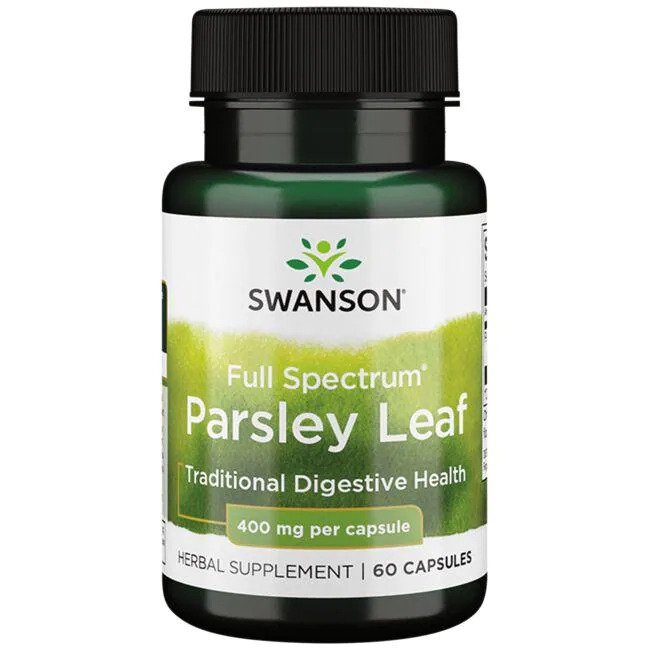 Swanson plataus spektro petražolių lapai, 400 mg – 60 kapsulių