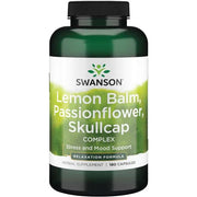 Swanson citrinmelisos, pasiflorų ir kaukolės žiedų kompleksas – 180 kapsulių
