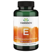Swanson Vitaminas E, 1000 TV – 60 gelių