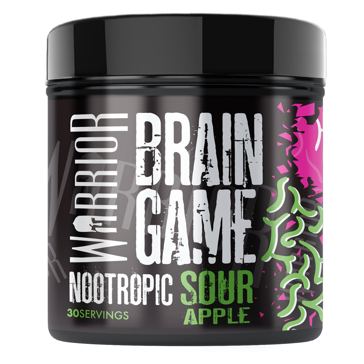 Warrior Brain Game, rūgštus obuolys – 360 g