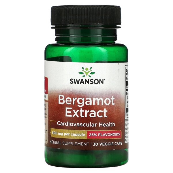 Swanson bergamočių ekstraktas, 500 mg – 30 kapsulių